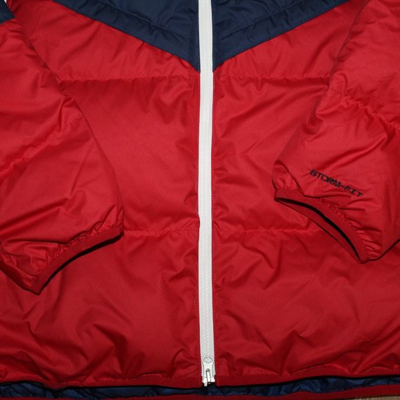 NWT NIKE MEN'S STORM WINDRUNNER DOWN FILLED WINTER PUFFER JACKET BLUE RED WHITE - Picture 7 of 11